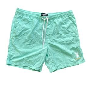 PACSUN Playboy Nylon Short Mens Sz Large Green Coastal Beach Surf
